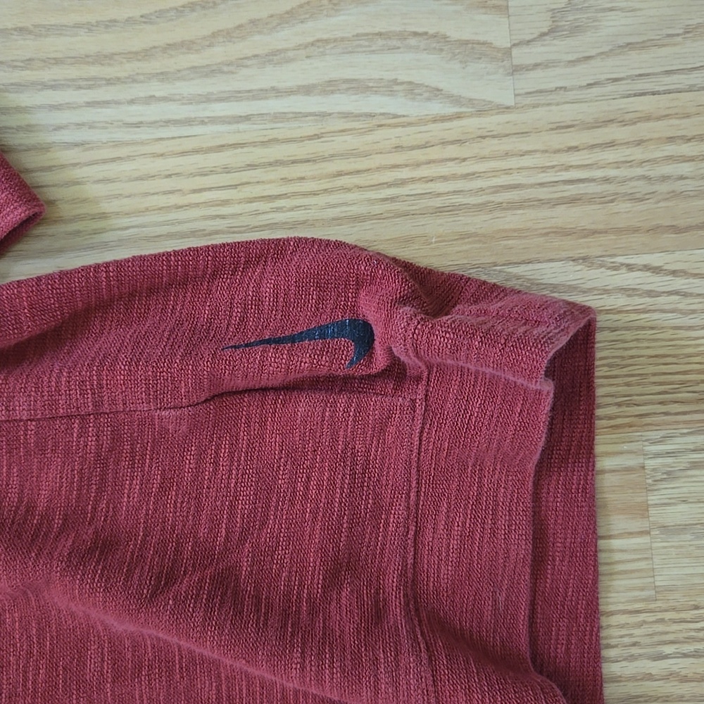 Nike Women's Burgundy Relaxed Fit Pullover - Picture 2 of 6
